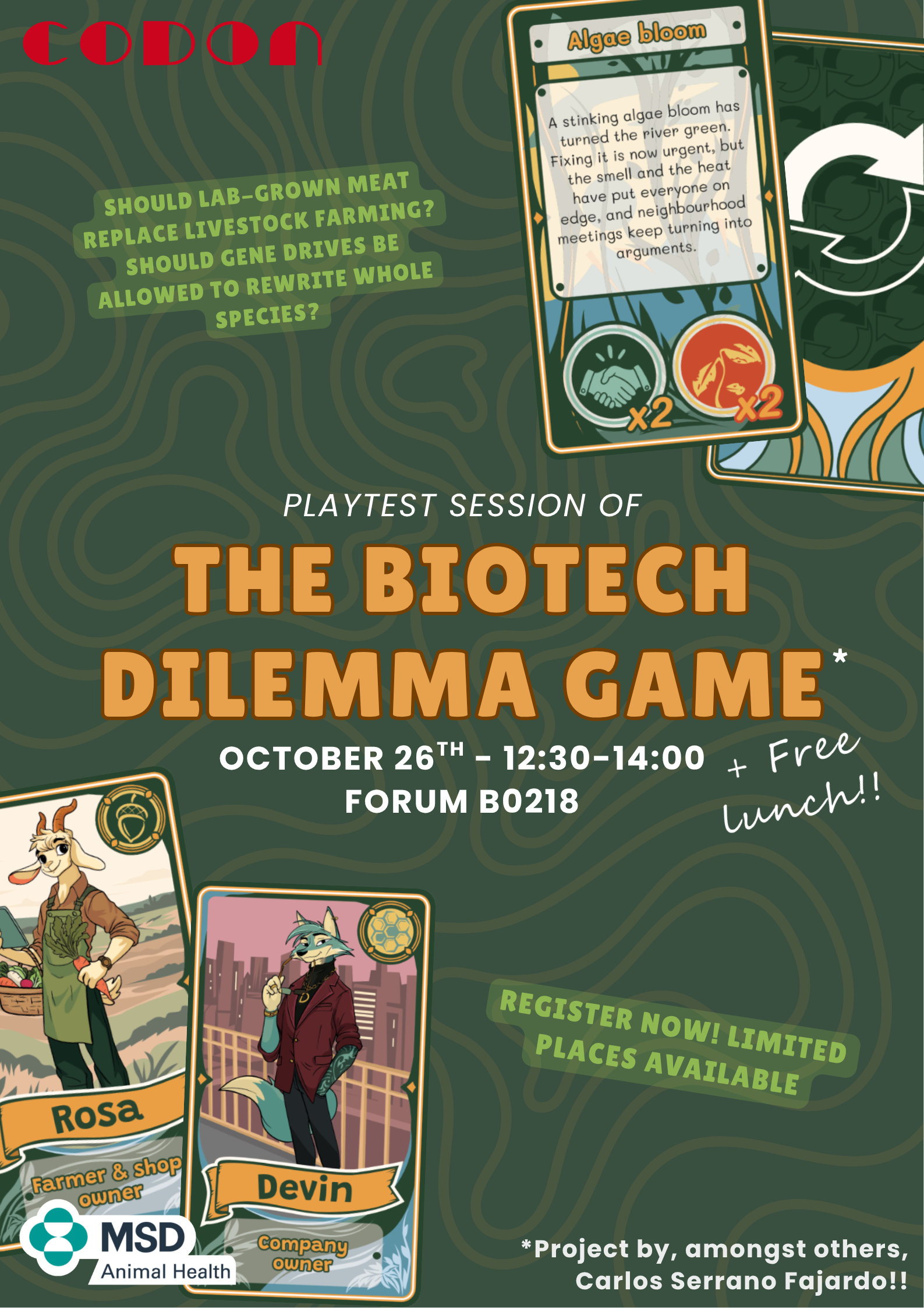 The Biotech Dilemma Game (Playtest Session + Lunch)